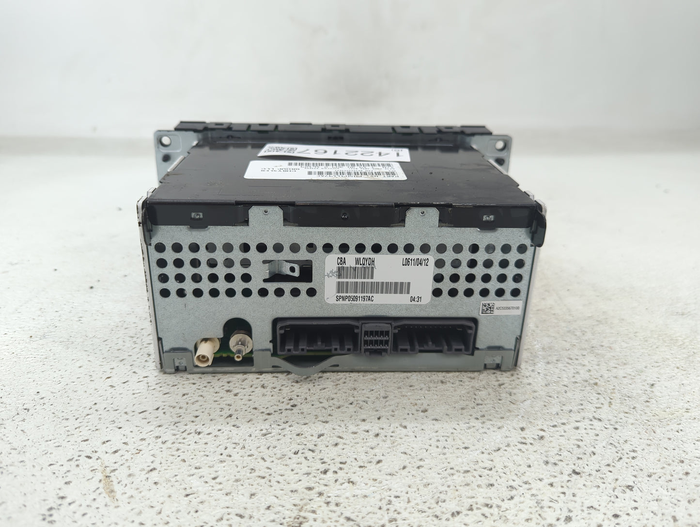 2013 Jeep Compass Radio AM FM Cd Player Receiver Replacement P/N:P05091197AC Fits Fits 2014 2015 2016 2017 OEM Used Auto Par