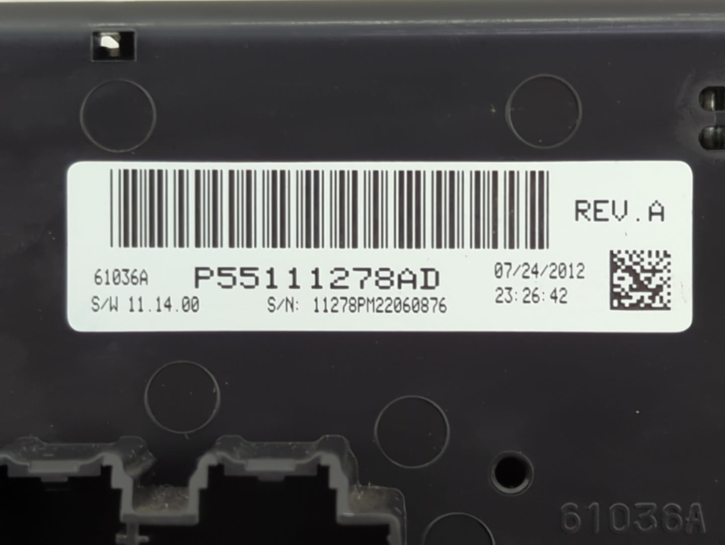 2013 Jeep Compass Climate Control Module Temperature AC/Heater Replacement P/N:P55111278AD 55111278AD Fits OEM Used Auto Par