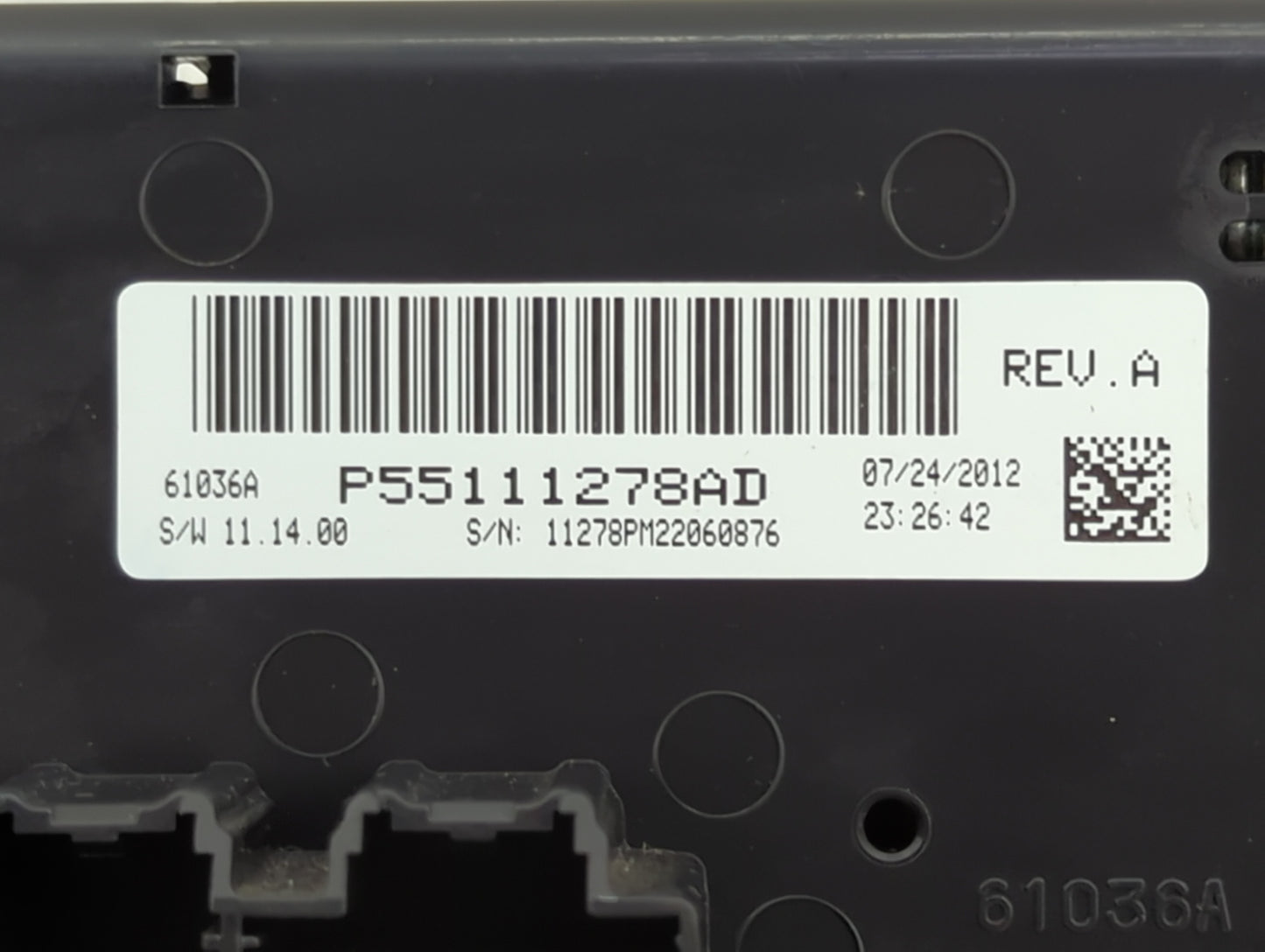 2013 Jeep Compass Climate Control Module Temperature AC/Heater Replacement P/N:P55111278AD 55111278AD Fits OEM Used Auto Par
