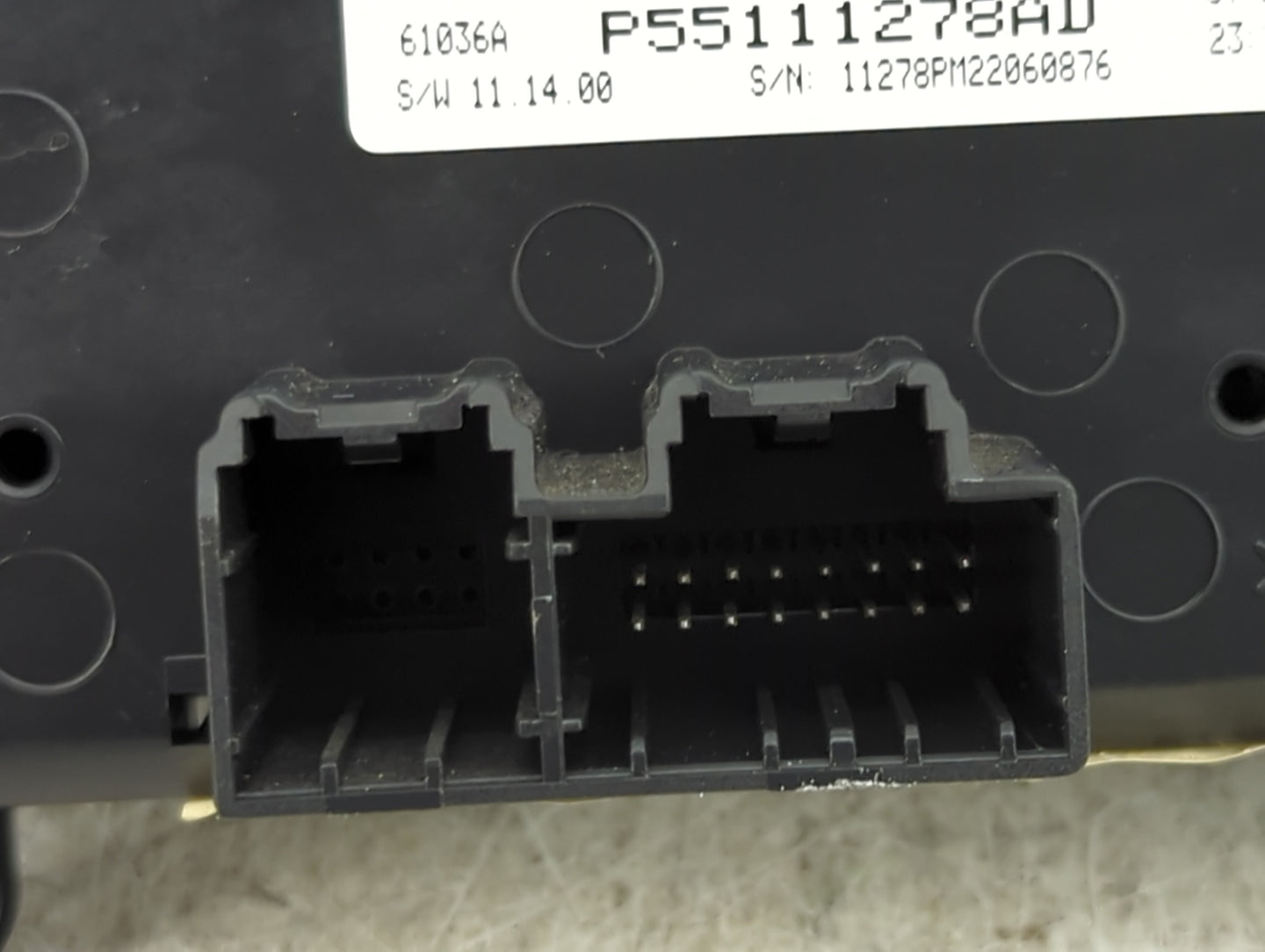 2013 Jeep Compass Climate Control Module Temperature AC/Heater Replacement P/N:P55111278AD 55111278AD Fits OEM Used Auto Par