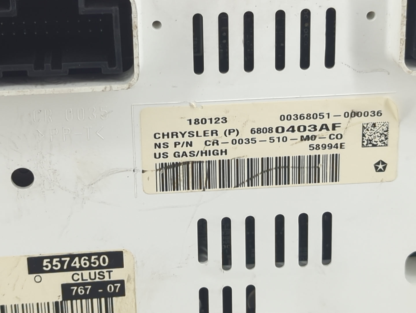 2013 Jeep Compass Instrument Cluster Speedometer Gauges P/N:68080403AF 5574650, CR-0035-510-M0-CO Miles: Fits OEM Used Auto 