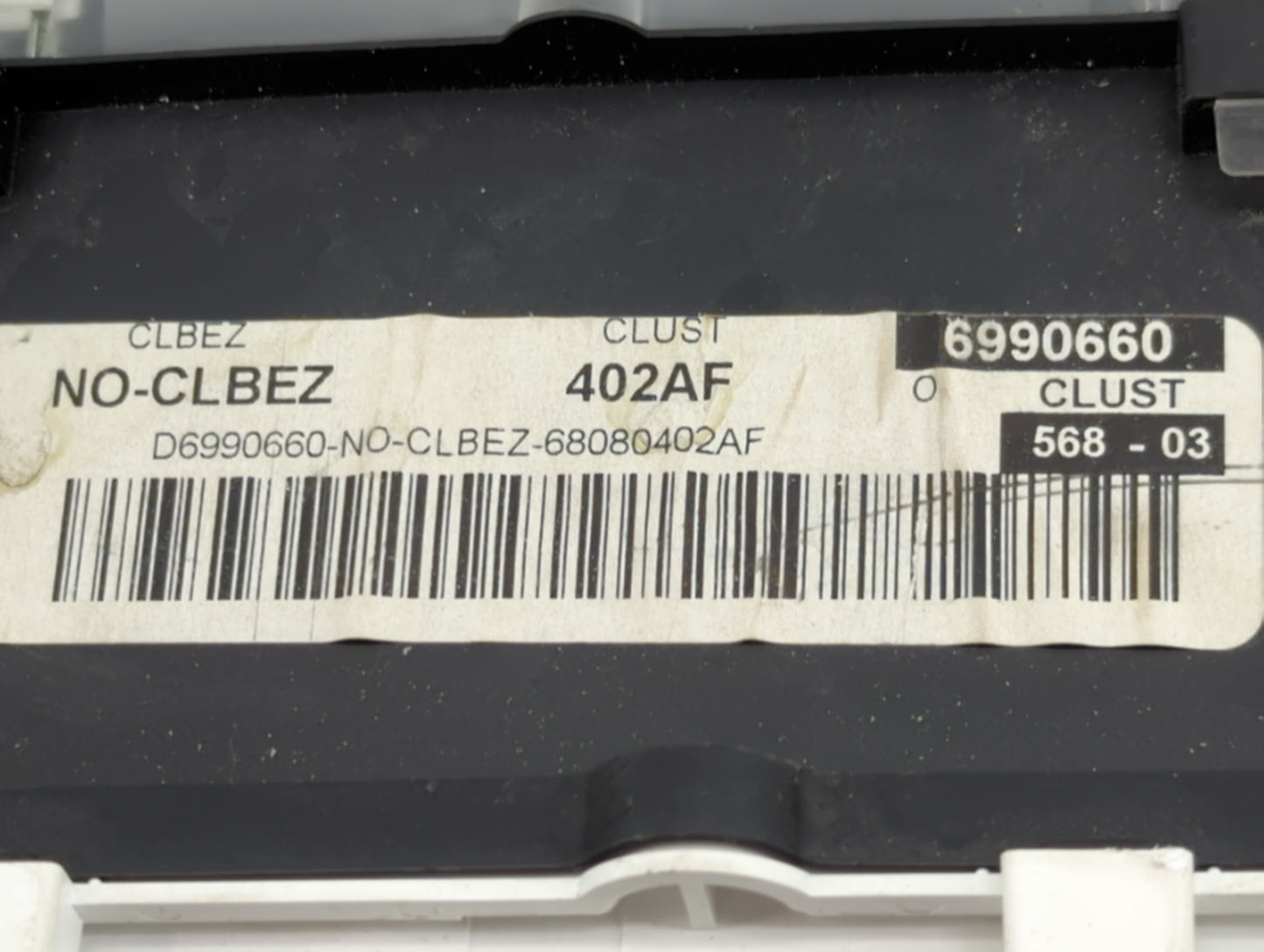 2013 Jeep Compass Instrument Cluster Speedometer Gauges P/N:68080402AF 6990660, P68080402AF Miles: Fits OEM Used Auto Parts 