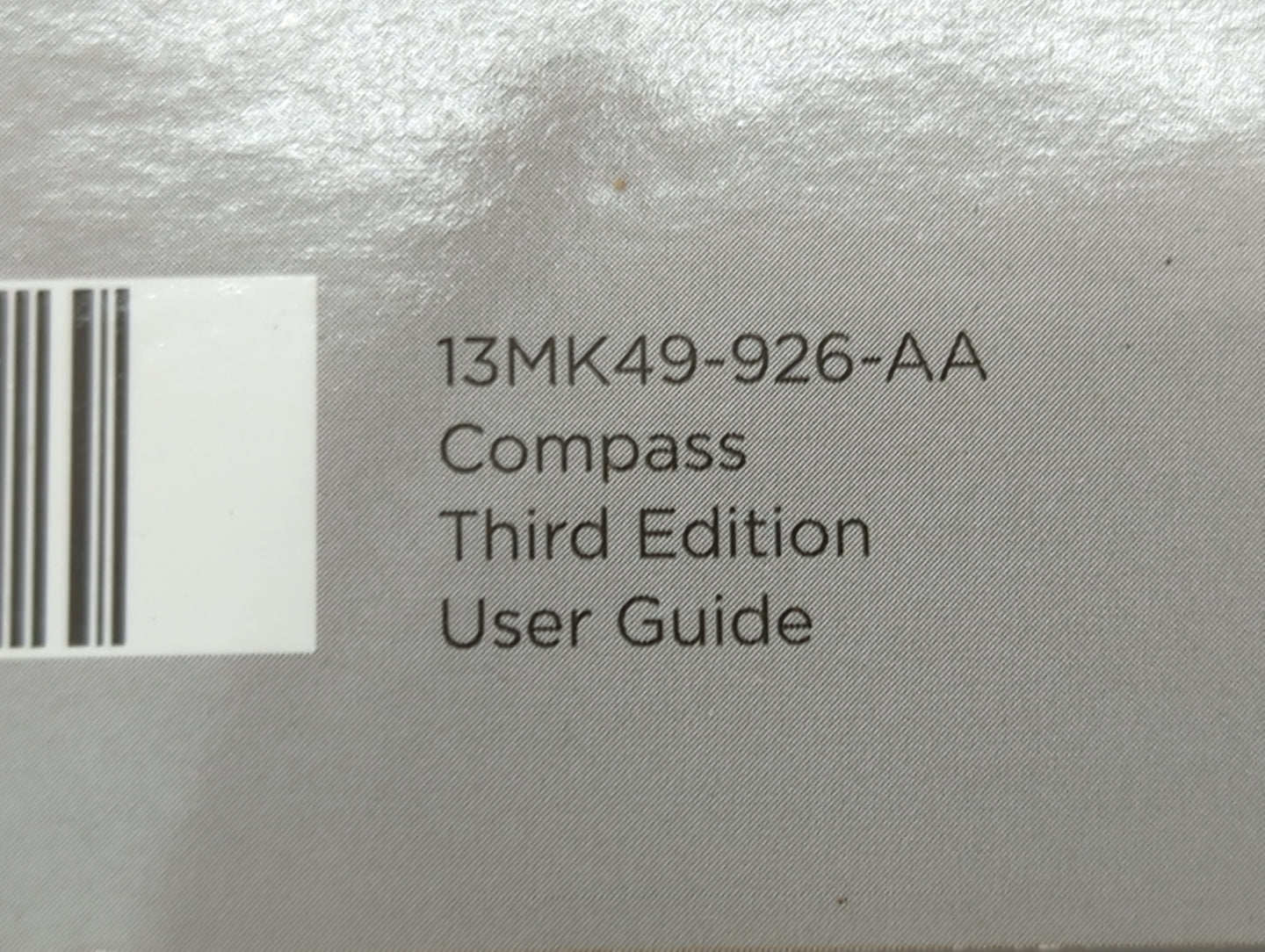 2013 Jeep Compass Owners Manual Book Guide P/N:13MK49-926-AA OEM Used Auto Parts - Oemusedautoparts1.com