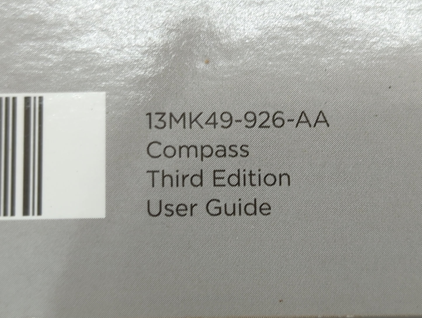 2013 Jeep Compass Owners Manual Book Guide P/N:13MK49-926-AA OEM Used Auto Parts - Oemusedautoparts1.com