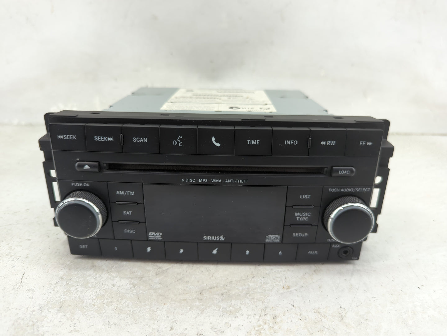 2013 Jeep Compass Radio AM FM Cd Player Receiver Replacement P/N:05064949AH Fits Fits 2014 2015 2016 2017 OEM Used Auto Part