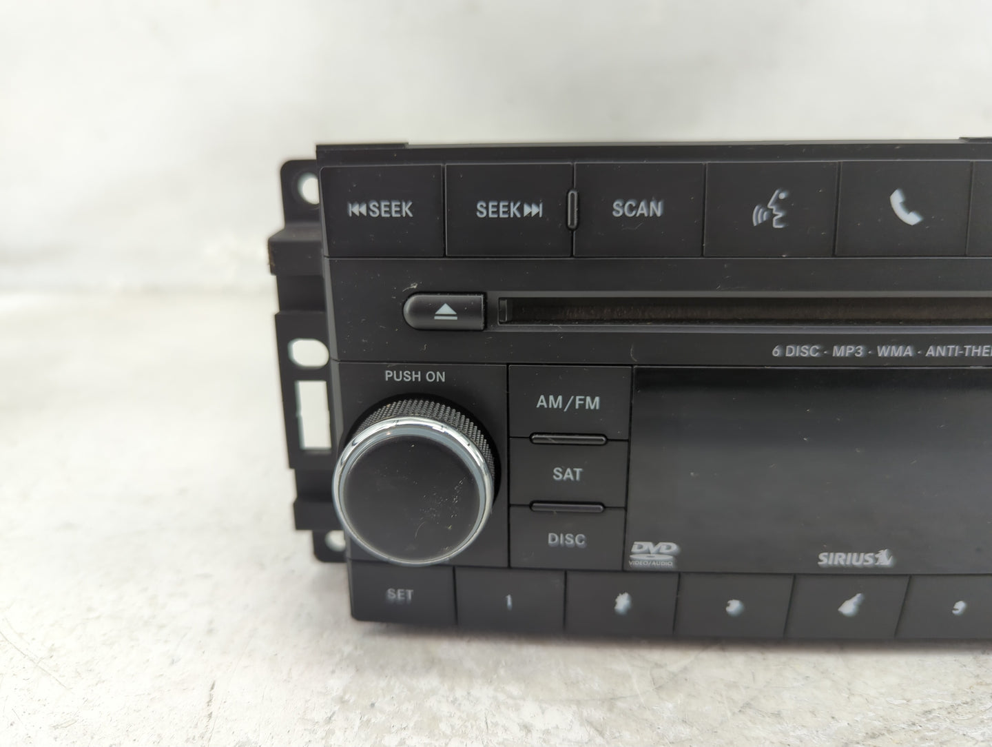 2013 Jeep Compass Radio AM FM Cd Player Receiver Replacement P/N:05064949AH Fits Fits 2014 2015 2016 2017 OEM Used Auto Part