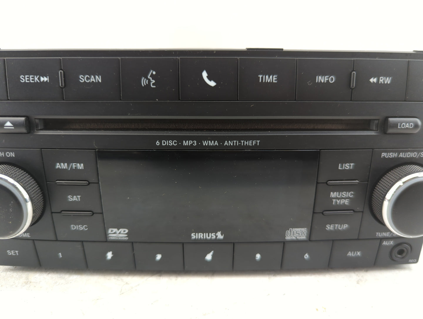 2013 Jeep Compass Radio AM FM Cd Player Receiver Replacement P/N:05064949AH Fits Fits 2014 2015 2016 2017 OEM Used Auto Part