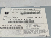 2013 Jeep Compass Radio AM FM Cd Player Receiver Replacement P/N:05064949AH Fits Fits 2014 2015 2016 2017 OEM Used Auto Part