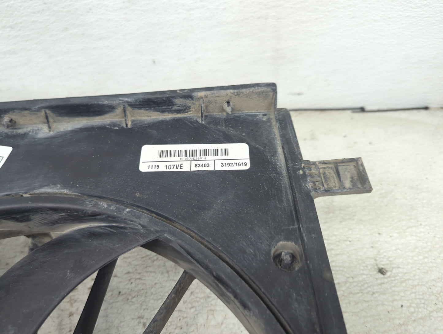 2007-2017 Jeep Compass Electric Radiator Cooling Fan Motor Assembly P/N:1115 107VE 83403 3192/1619 Fits OEM Used Auto Parts 