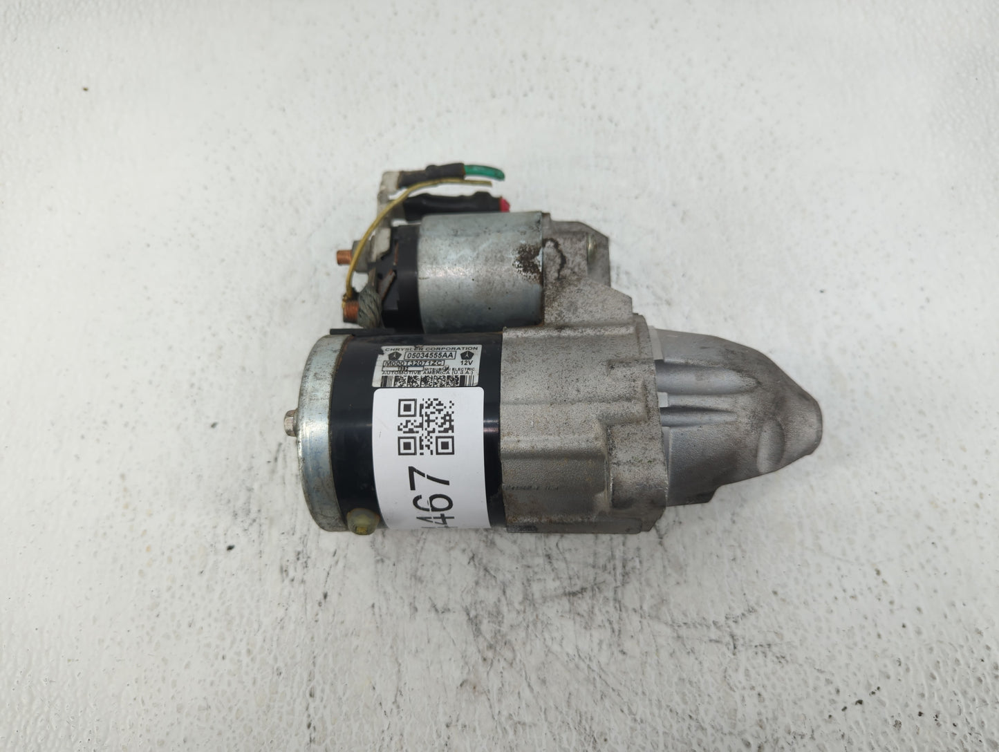 2013 Jeep Compass Car Starter Motor Solenoid OEM P/N:05034555AA M000T32071ZC Fits OEM Used Auto Parts - Oemusedautoparts1.co