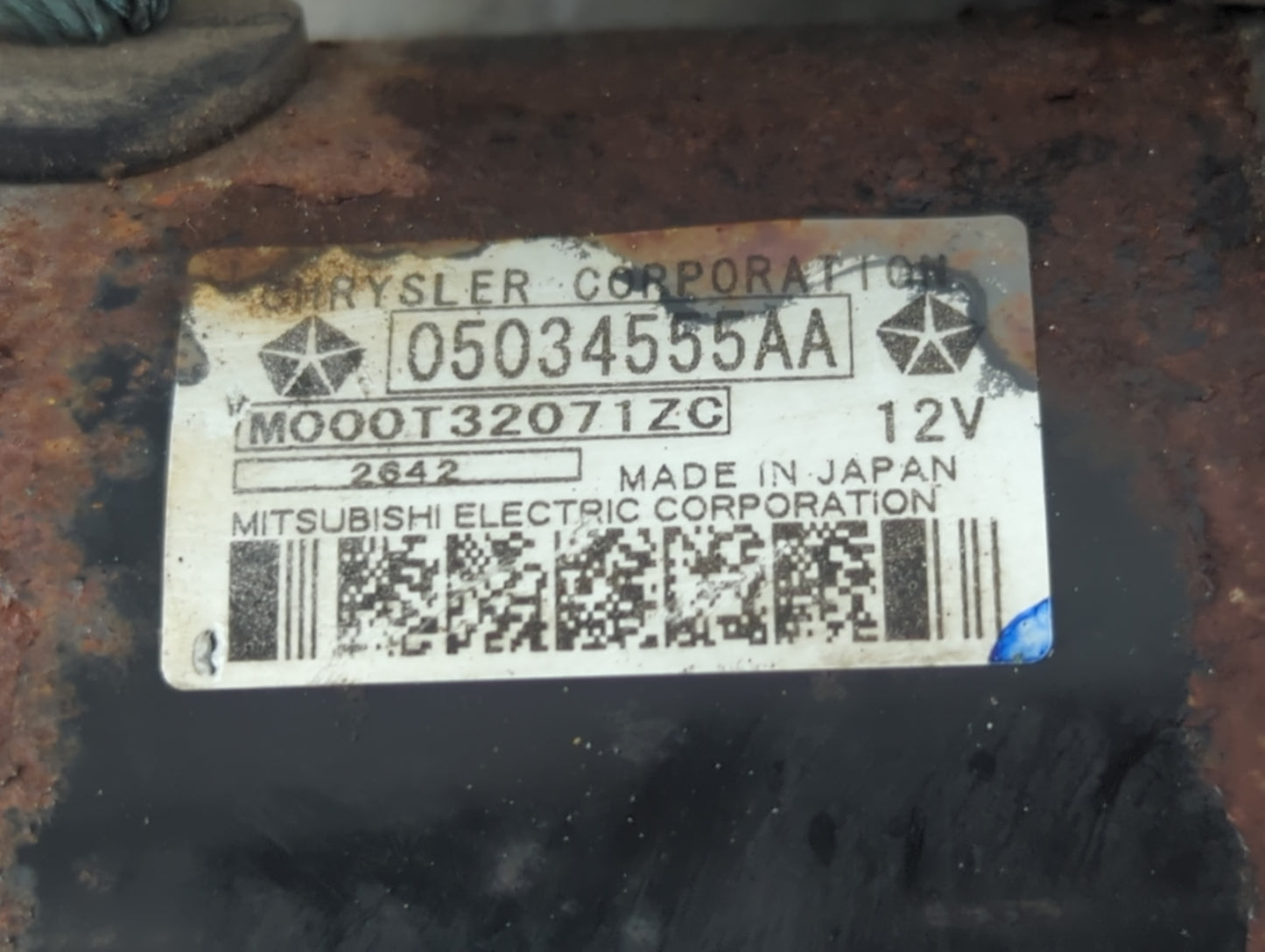 2013 Jeep Compass Car Starter Motor Solenoid OEM P/N:05034555AA Fits OEM Used Auto Parts - Oemusedautoparts1.com