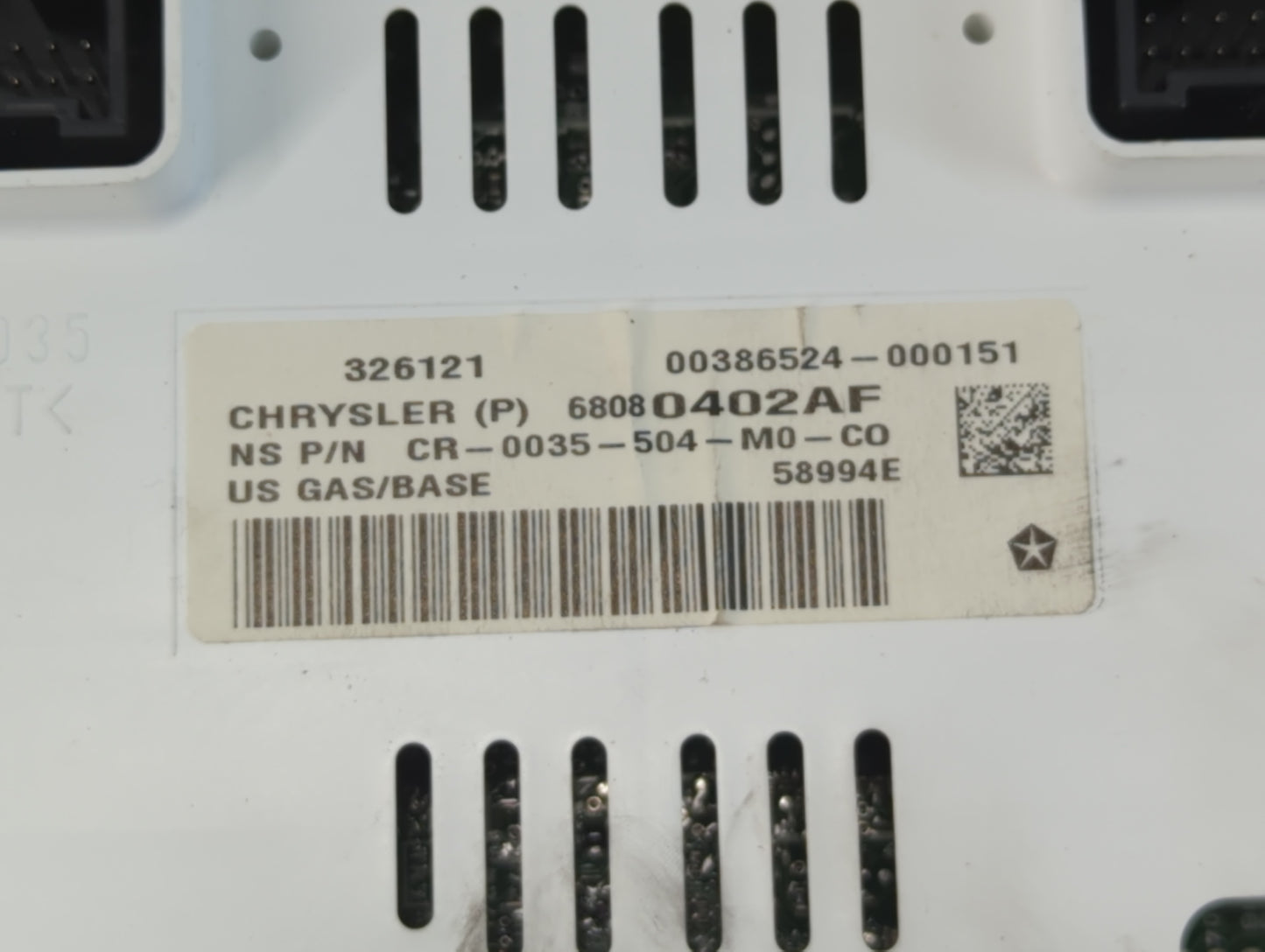 2013 Jeep Compass Instrument Cluster Speedometer Gauges P/N:68080402AF Fits OEM Used Auto Parts - Oemusedautoparts1.com