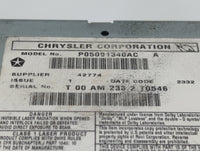 2013 Jeep Grand Cherokee Radio AM FM Cd Player Receiver Replacement P/N:P05091340AC Fits OEM Used Auto Parts - Oemusedautopa