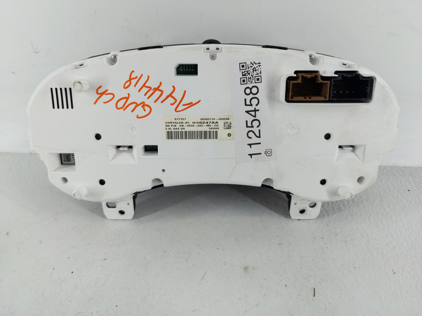 2013 Jeep Grand Cherokee Instrument Cluster Speedometer Gauges P/N:68186247AA Fits OEM Used Auto Parts - Oemusedautoparts1.c