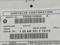 2013 Jeep Grand Cherokee Radio AM FM Cd Player Receiver Replacement P/N:P05091340AC Fits OEM Used Auto Parts - Oemusedautopa