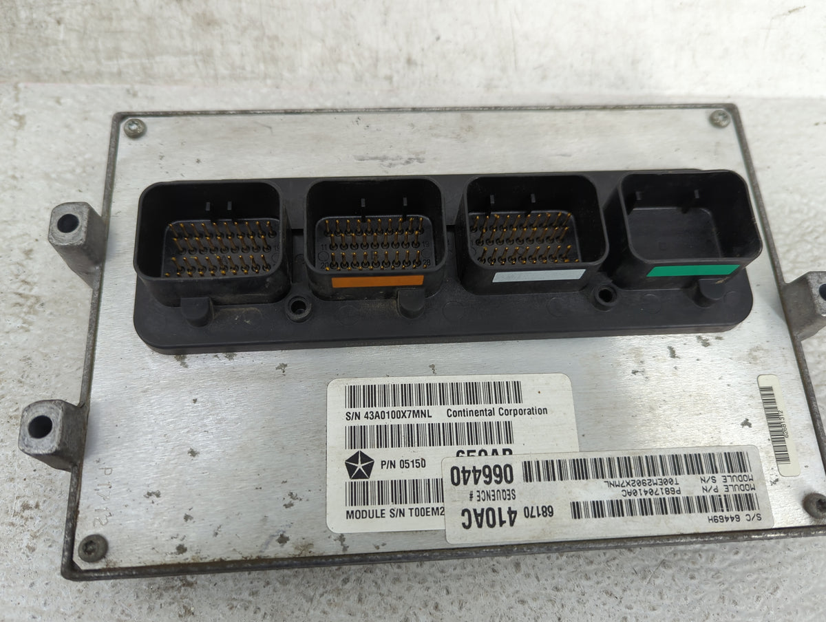 2012-2013 Jeep Grand Cherokee PCM Engine Control Computer ECU ECM PCU OEM P/N:P68170410AC 05150 Fits Fits 2012 2013 OEM Used