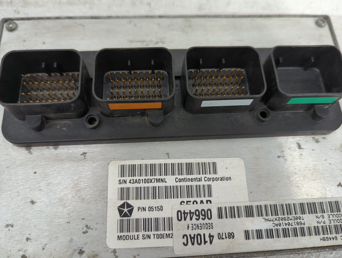2012-2013 Jeep Grand Cherokee PCM Engine Control Computer ECU ECM PCU OEM P/N:P68170410AC 05150 Fits Fits 2012 2013 OEM Used