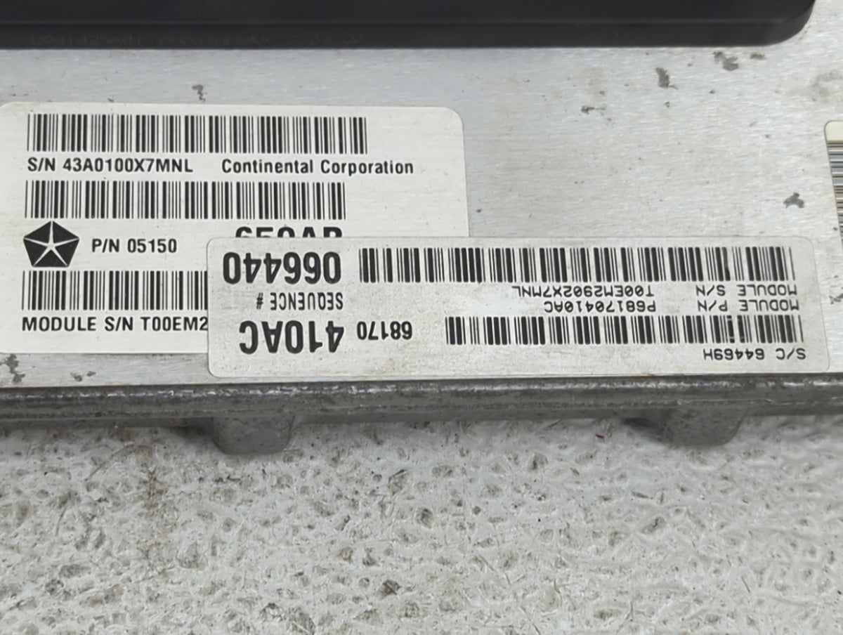2012-2013 Jeep Grand Cherokee PCM Engine Control Computer ECU ECM PCU OEM P/N:P68170410AC 05150 Fits Fits 2012 2013 OEM Used