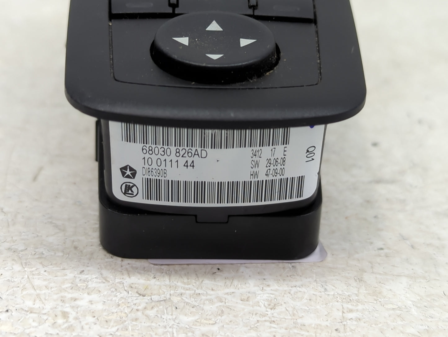 2011-2013 Jeep Grand Cherokee Master Power Window Switch Replacement Driver Side Left P/N:68030826AD Fits Fits 2011 2012 201