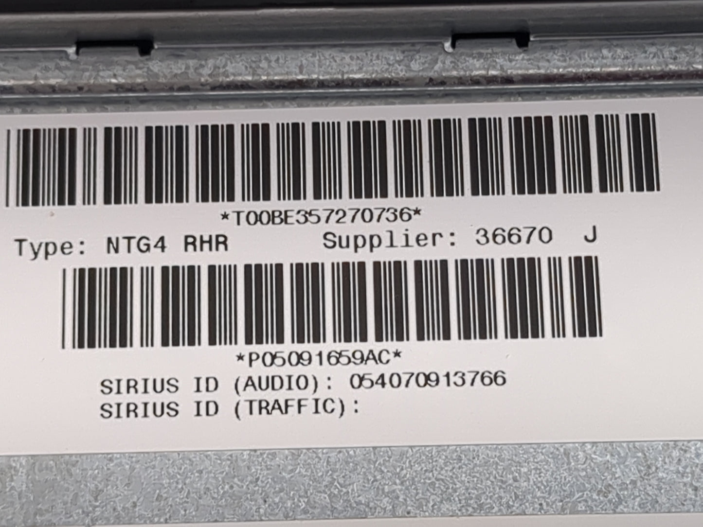2013 Jeep Grand Cherokee Radio AM FM Cd Player Receiver Replacement P/N:T00BE357270736 P05091659AC Fits OEM Used Auto Parts 