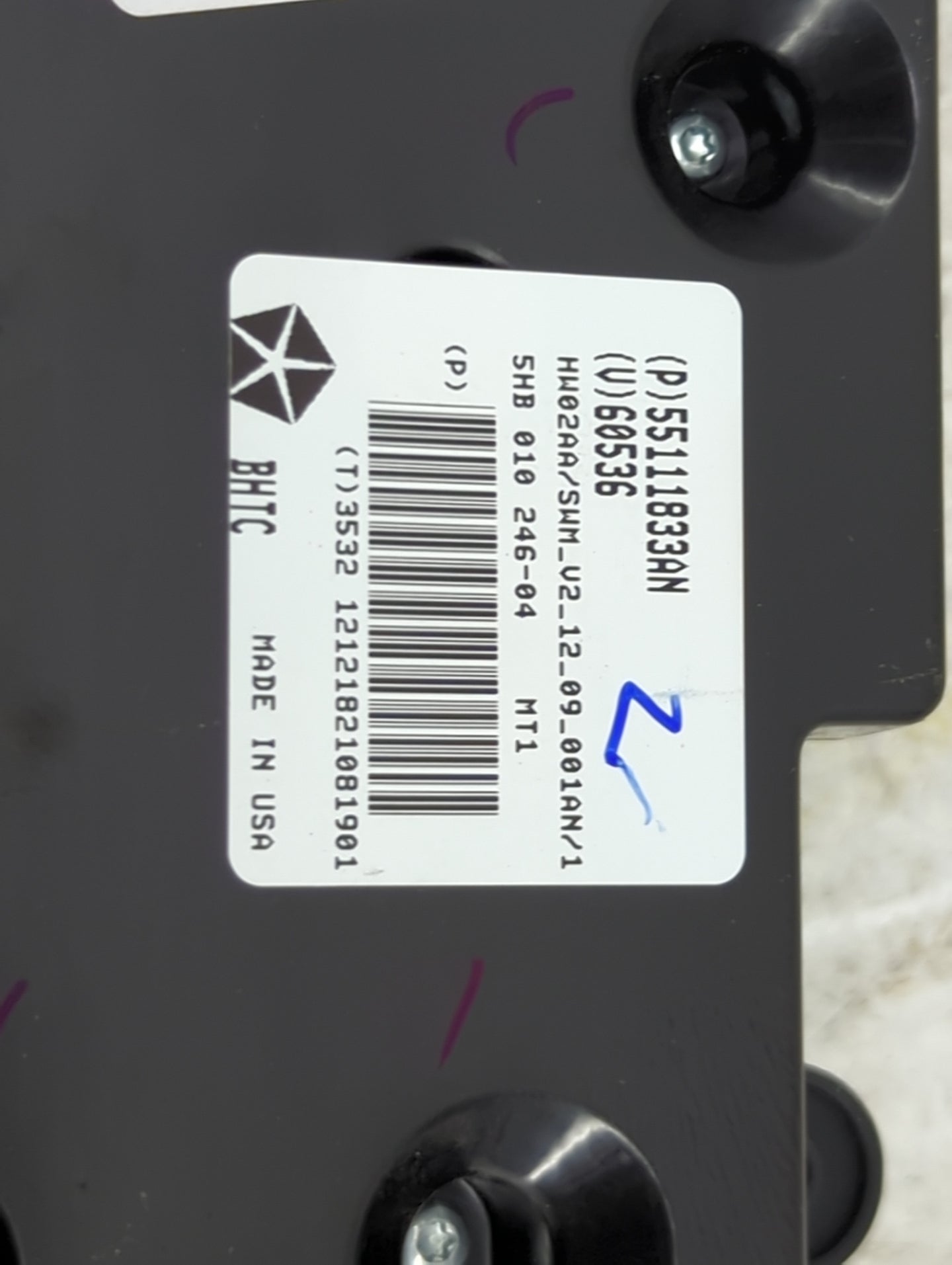2011-2013 Jeep Grand Cherokee Climate Control Module Temperature AC/Heater Replacement P/N:55111833AN 60536 Fits OEM Used Au