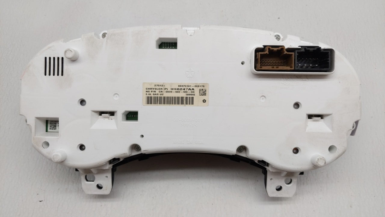2013 Jeep Grand Cherokee Instrument Cluster Speedometer Gauges P/N:68186247AA Fits OEM Used Auto Parts - Oemusedautoparts1.c