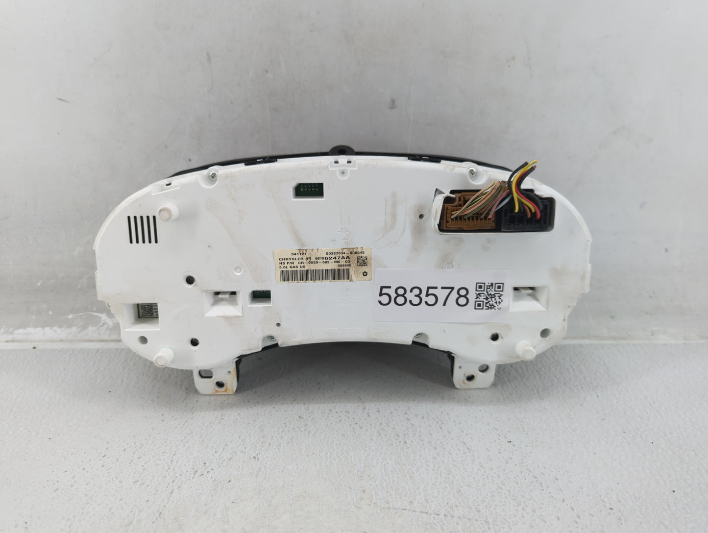 2013 Jeep Grand Cherokee Instrument Cluster Speedometer Gauges P/N:68186247AA Fits OEM Used Auto Parts - Oemusedautoparts1.c