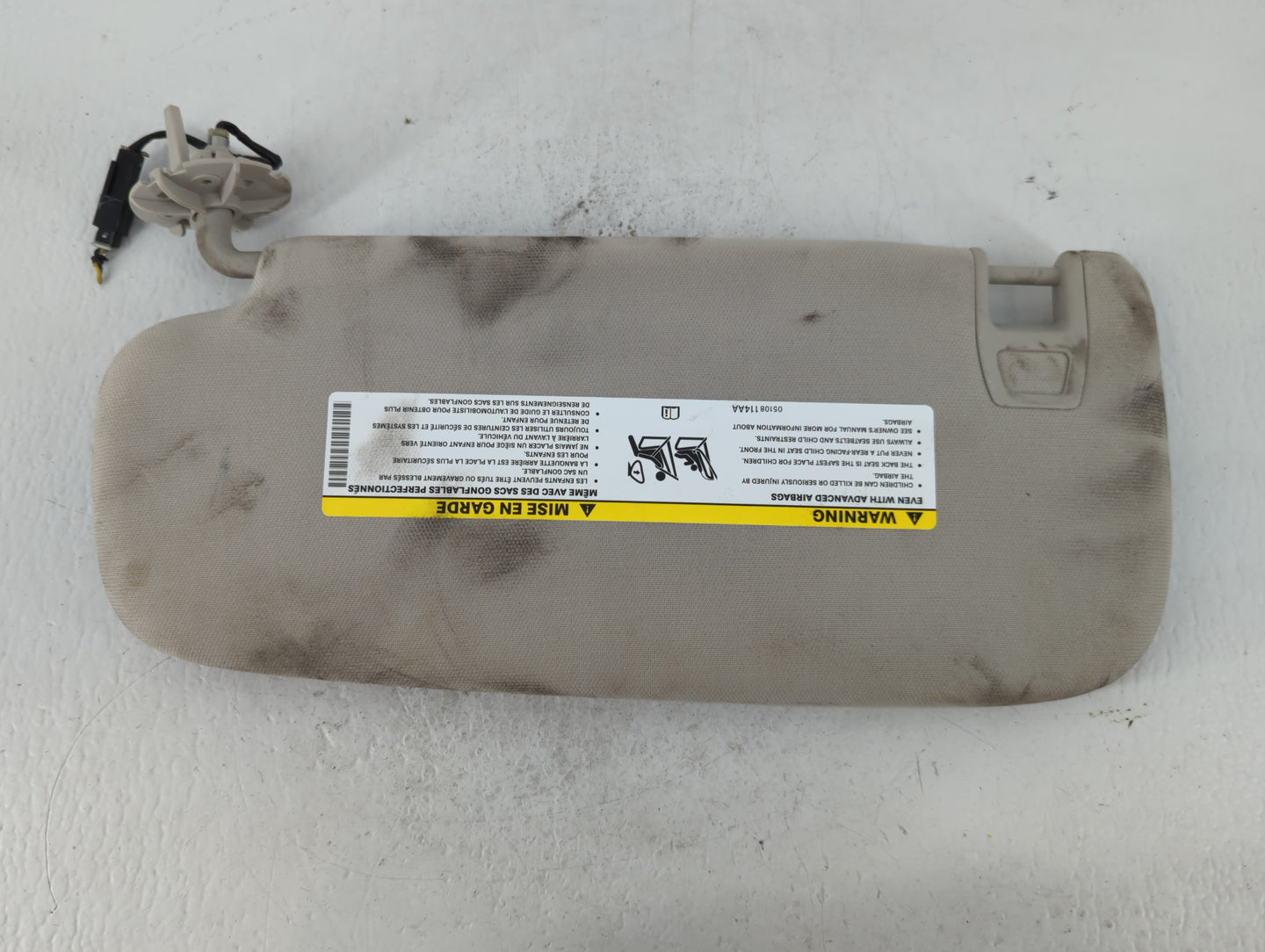 2011-2013 Jeep Grand Cherokee Sun Visor Shade Replacement Passenger Right Mirror Fits OEM Used Auto Parts - Oemusedautoparts