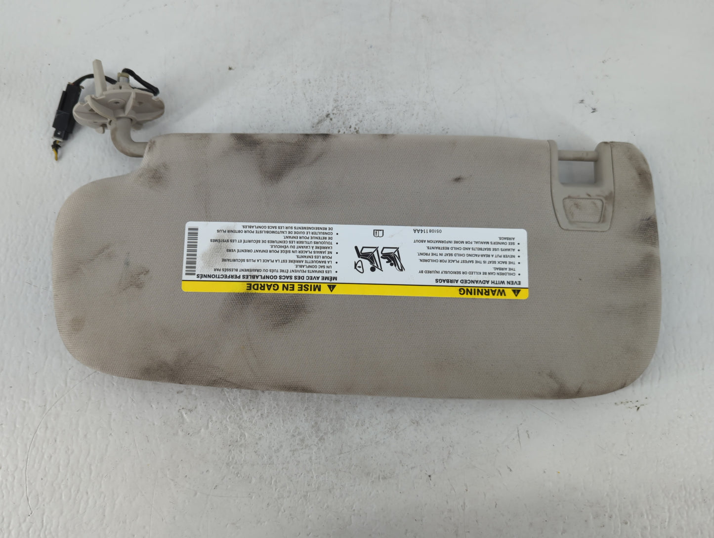 2011-2013 Jeep Grand Cherokee Sun Visor Shade Replacement Passenger Right Mirror Fits OEM Used Auto Parts - Oemusedautoparts