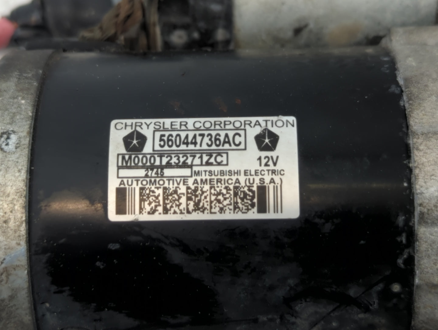 2005-2021 Jeep Grand Cherokee Car Starter Motor Solenoid OEM P/N:M000T23271ZC 56044736AC Fits OEM Used Auto Parts - Oemuseda