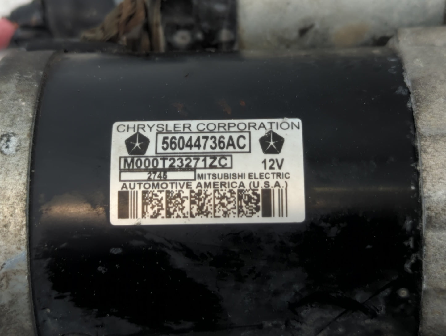 2005-2021 Jeep Grand Cherokee Car Starter Motor Solenoid OEM P/N:M000T23271ZC 56044736AC Fits OEM Used Auto Parts - Oemuseda