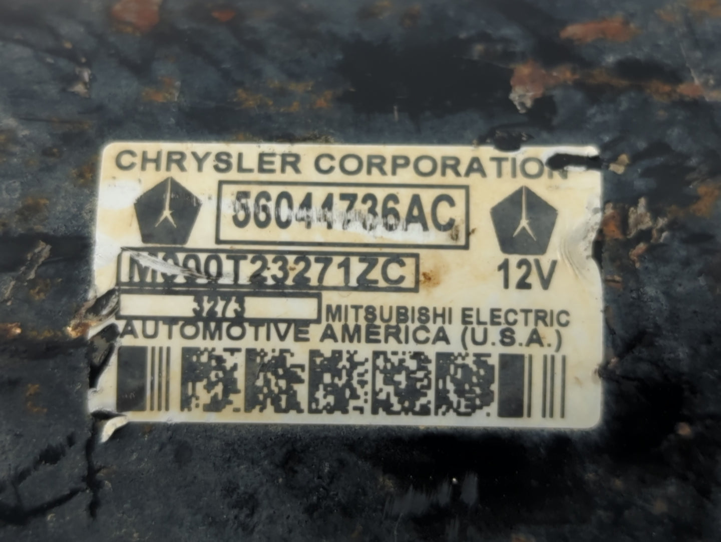 2005-2021 Jeep Grand Cherokee Car Starter Motor Solenoid OEM P/N:M000T23271ZC 56044736AC Fits OEM Used Auto Parts - Oemuseda