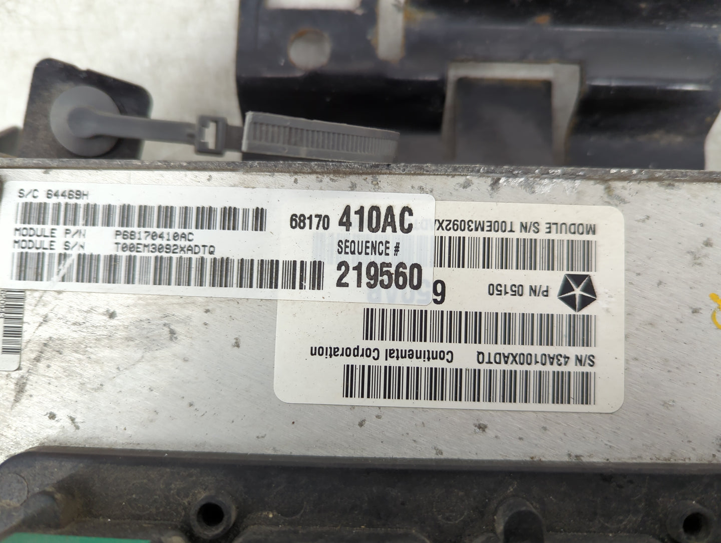 2012-2013 Jeep Grand Cherokee PCM Engine Control Computer ECU ECM PCU OEM P/N:P68170410AC 68170410AC Fits Fits 2012 2013 OEM