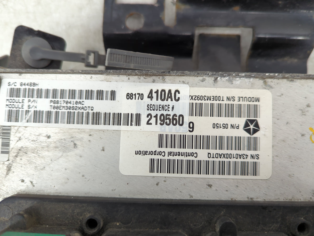 2012-2013 Jeep Grand Cherokee PCM Engine Control Computer ECU ECM PCU OEM P/N:P68170410AC 68170410AC Fits Fits 2012 2013 OEM