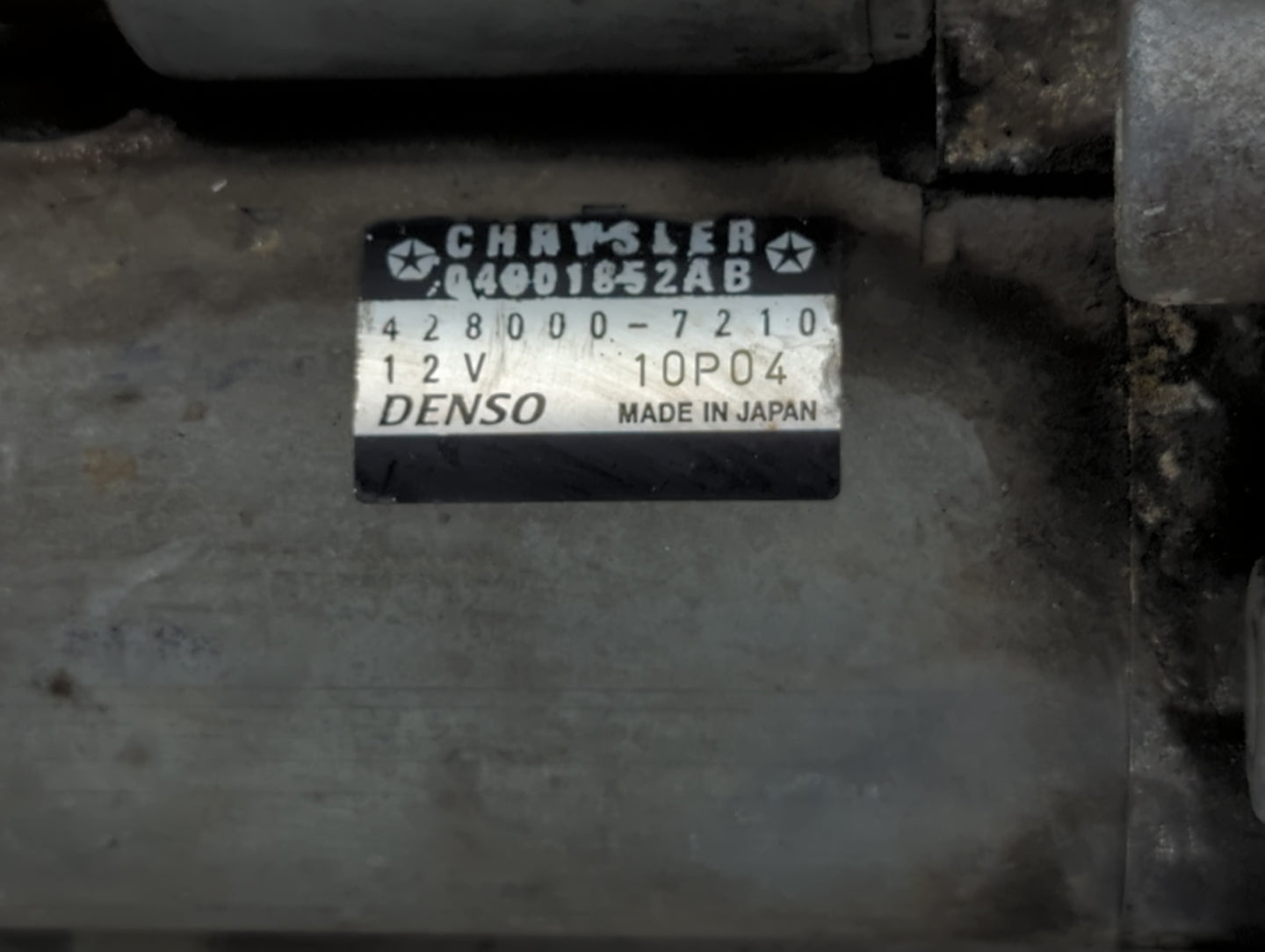 2013-2015 Jeep Grand Cherokee Car Starter Motor Solenoid OEM P/N:728000-7210 04001852AB Fits Fits 2011 2012 2013 2014 2015 2