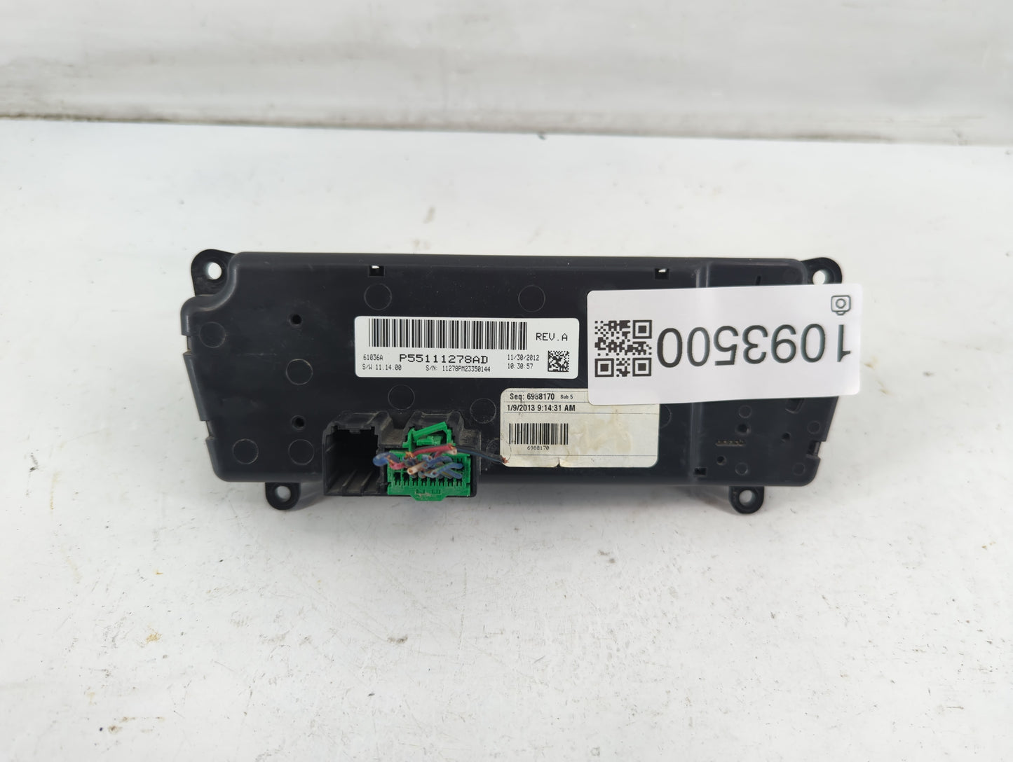 2011-2017 Jeep Patriot Climate Control Module Temperature AC/Heater Replacement P/N:P55111278AD Fits OEM Used Auto Parts - O