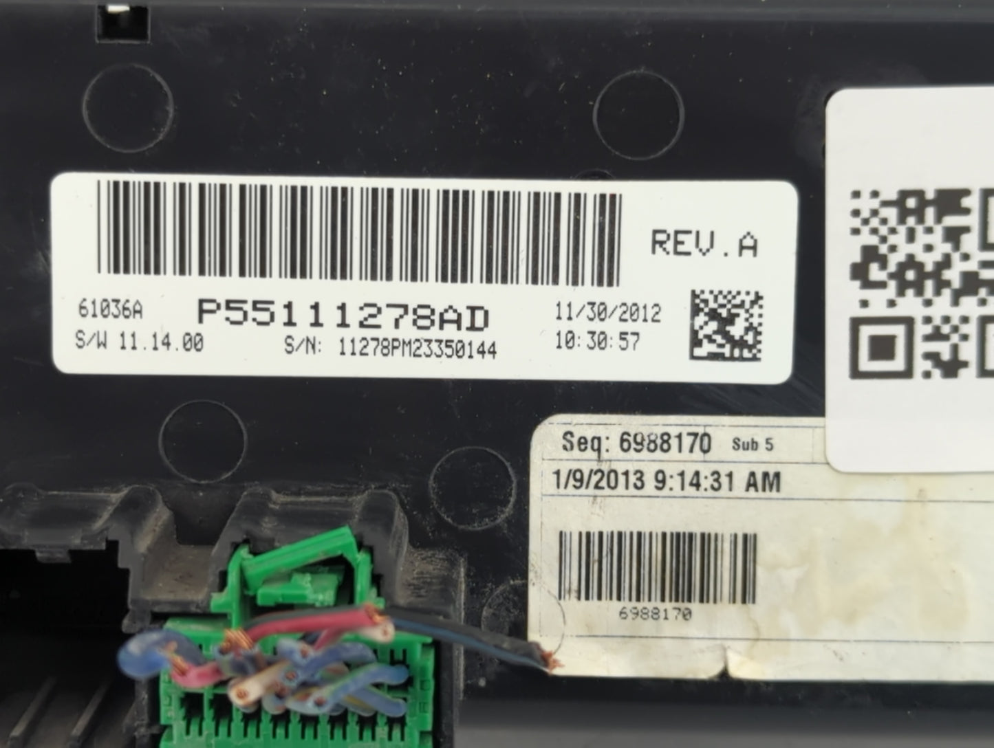 2011-2017 Jeep Patriot Climate Control Module Temperature AC/Heater Replacement P/N:P55111278AD Fits OEM Used Auto Parts - O