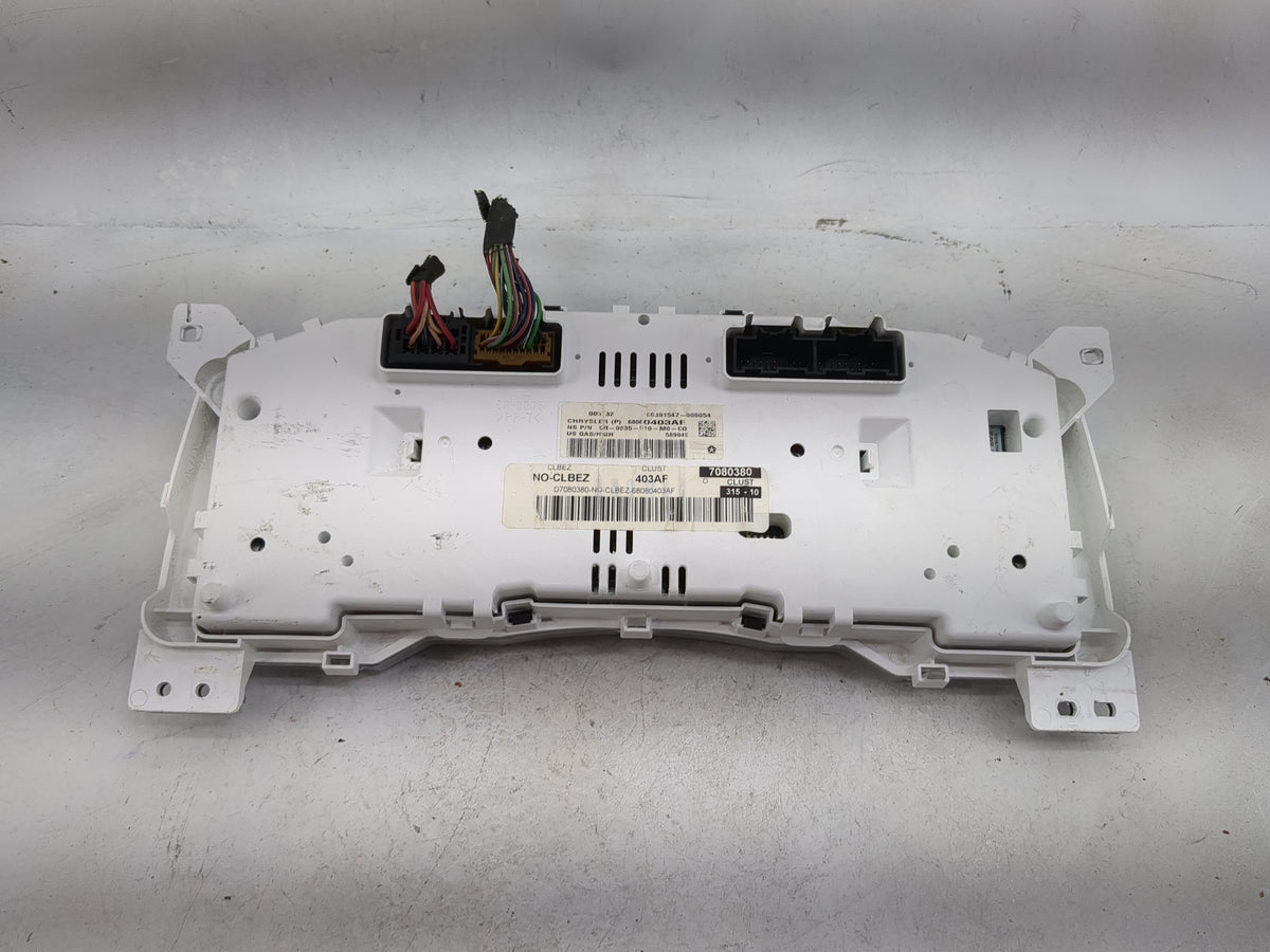 2011-2013 Jeep Patriot Instrument Cluster Speedometer Gauges P/N:68080403AF Miles:133K Fits Fits 2011 2012 2013 OEM Used Aut