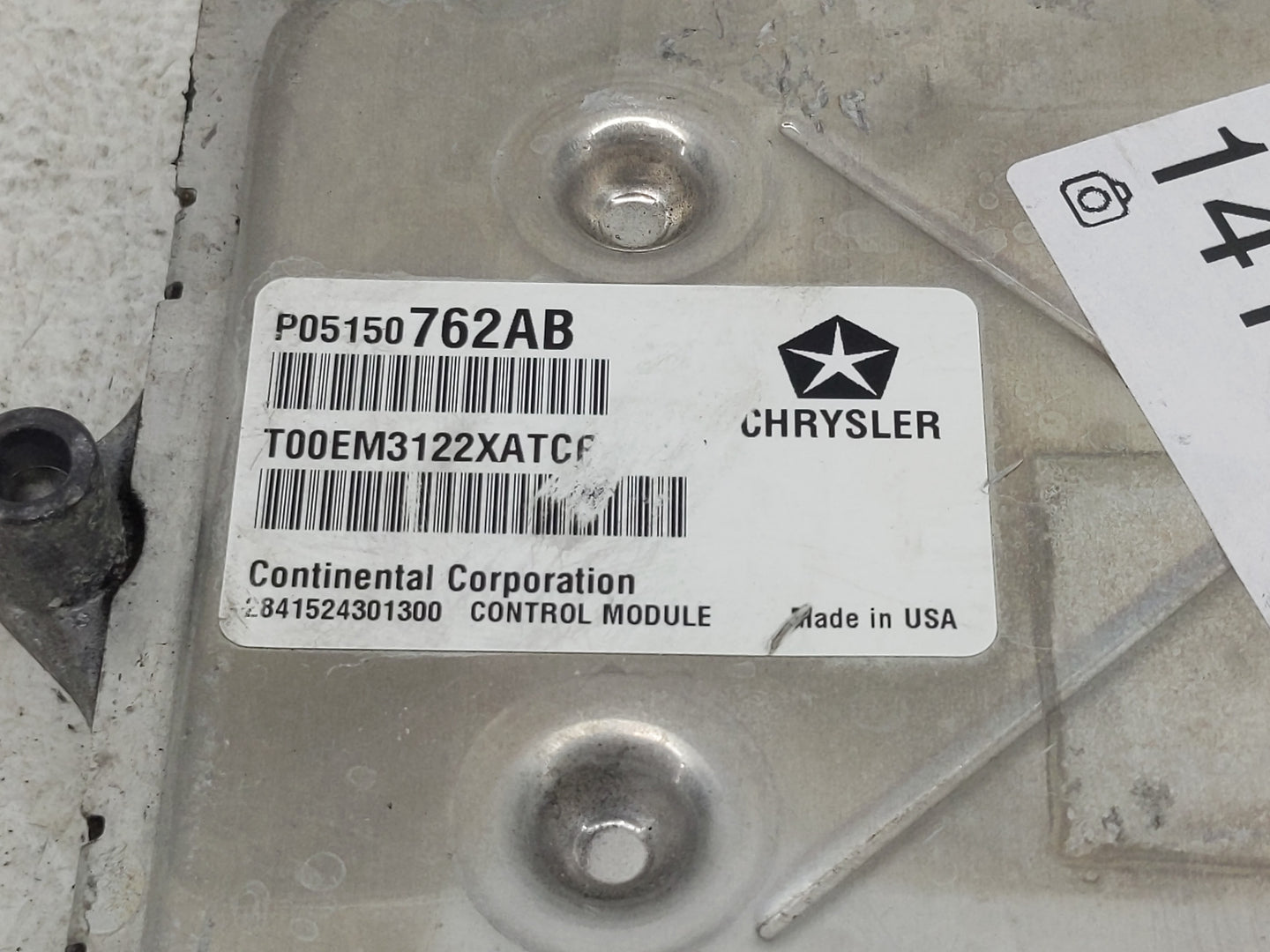 2013-2017 Jeep Patriot PCM Engine Control Computer ECU ECM PCU OEM P/N:P05150762AB Fits Fits 2013 2014 2015 2016 2017 OEM Us