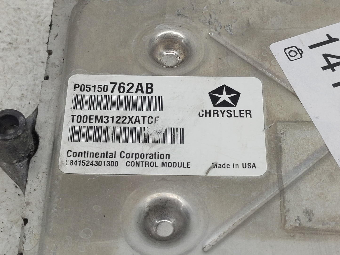 2013-2017 Jeep Patriot PCM Engine Control Computer ECU ECM PCU OEM P/N:P05150762AB Fits Fits 2013 2014 2015 2016 2017 OEM Us
