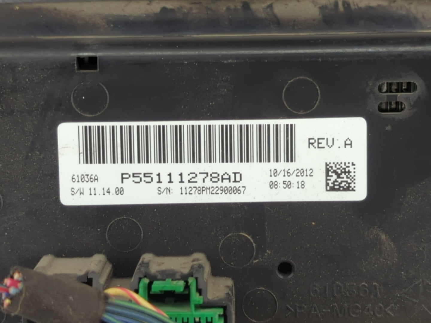2011-2017 Jeep Patriot Climate Control Module Temperature AC/Heater Replacement P/N:P55111278AD Fits OEM Used Auto Parts - O