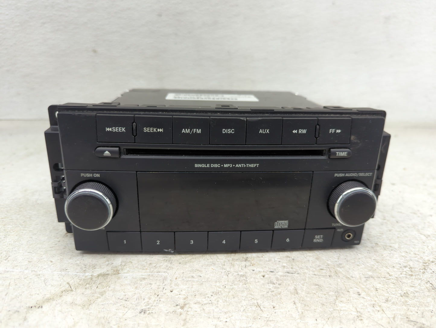2012-2017 Jeep Patriot Radio AM FM Cd Player Receiver Replacement P/N:P05091195AC Fits Fits 2012 2013 2014 2015 2016 2017 OE