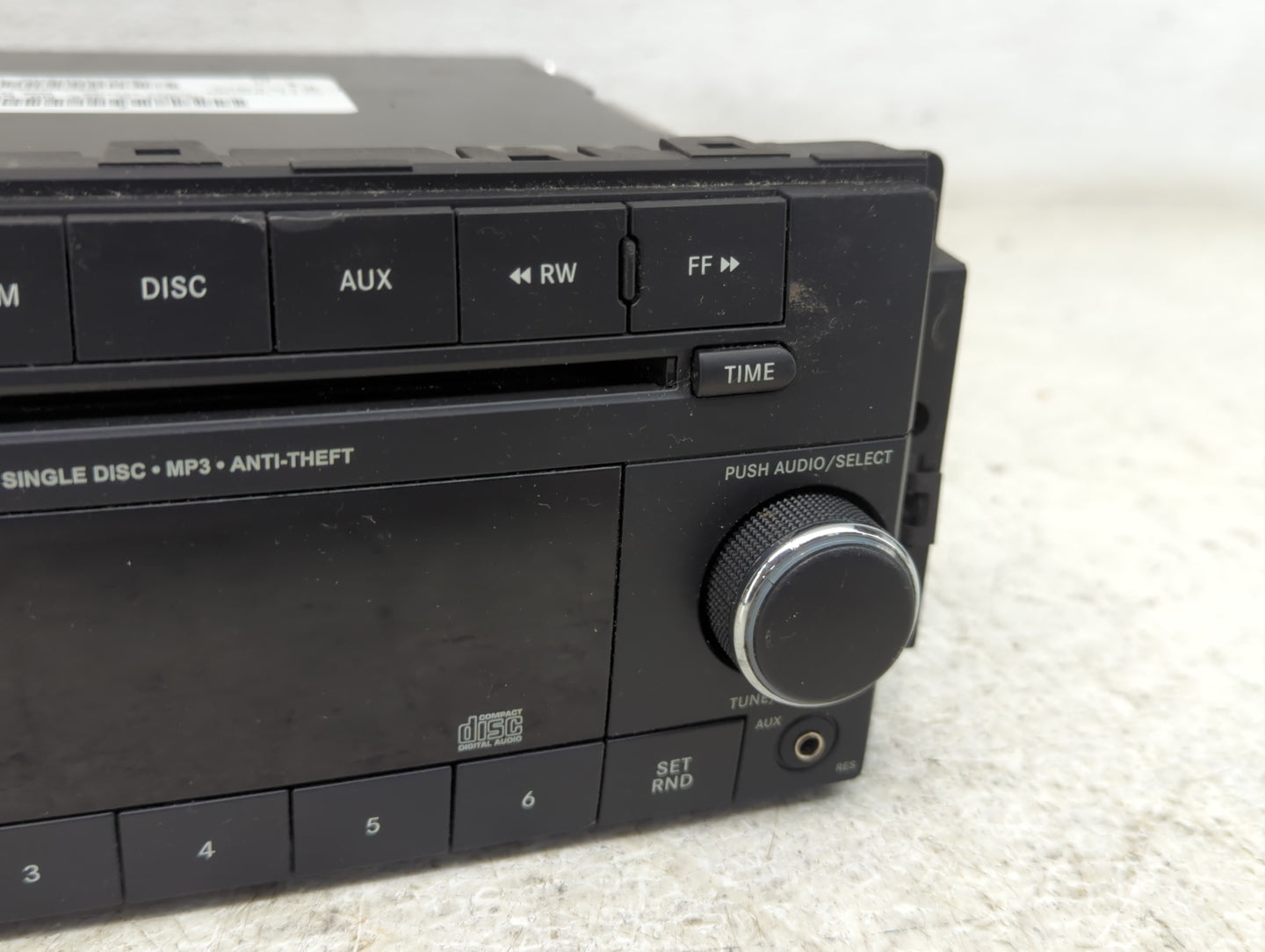 2012-2017 Jeep Patriot Radio AM FM Cd Player Receiver Replacement P/N:P05091195AC Fits Fits 2012 2013 2014 2015 2016 2017 OE