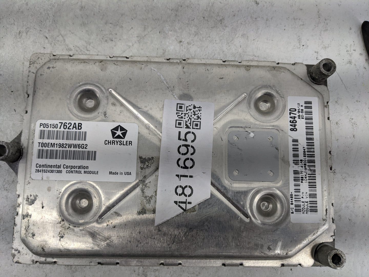 2013-2017 Jeep Patriot PCM Engine Control Computer ECU ECM PCU OEM P/N:P05150762AB 05150762AB Fits Fits 2013 2014 2015 2016 