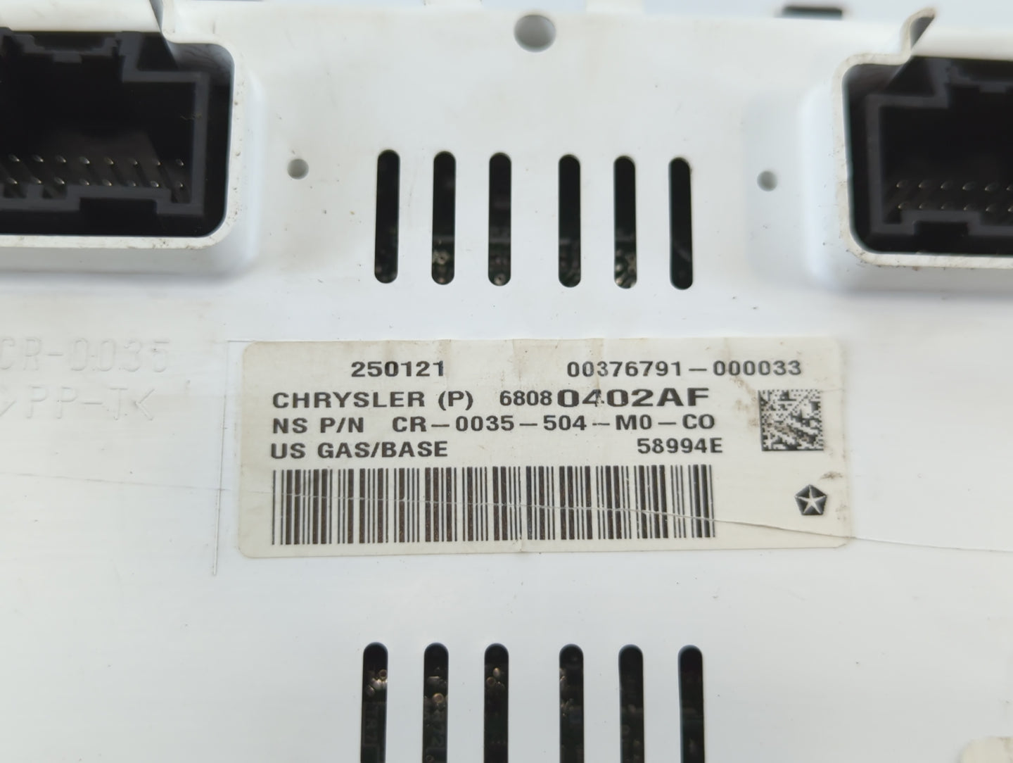 2013 Jeep Patriot Instrument Cluster Speedometer Gauges P/N:68080402AF Fits OEM Used Auto Parts - Oemusedautoparts1.com