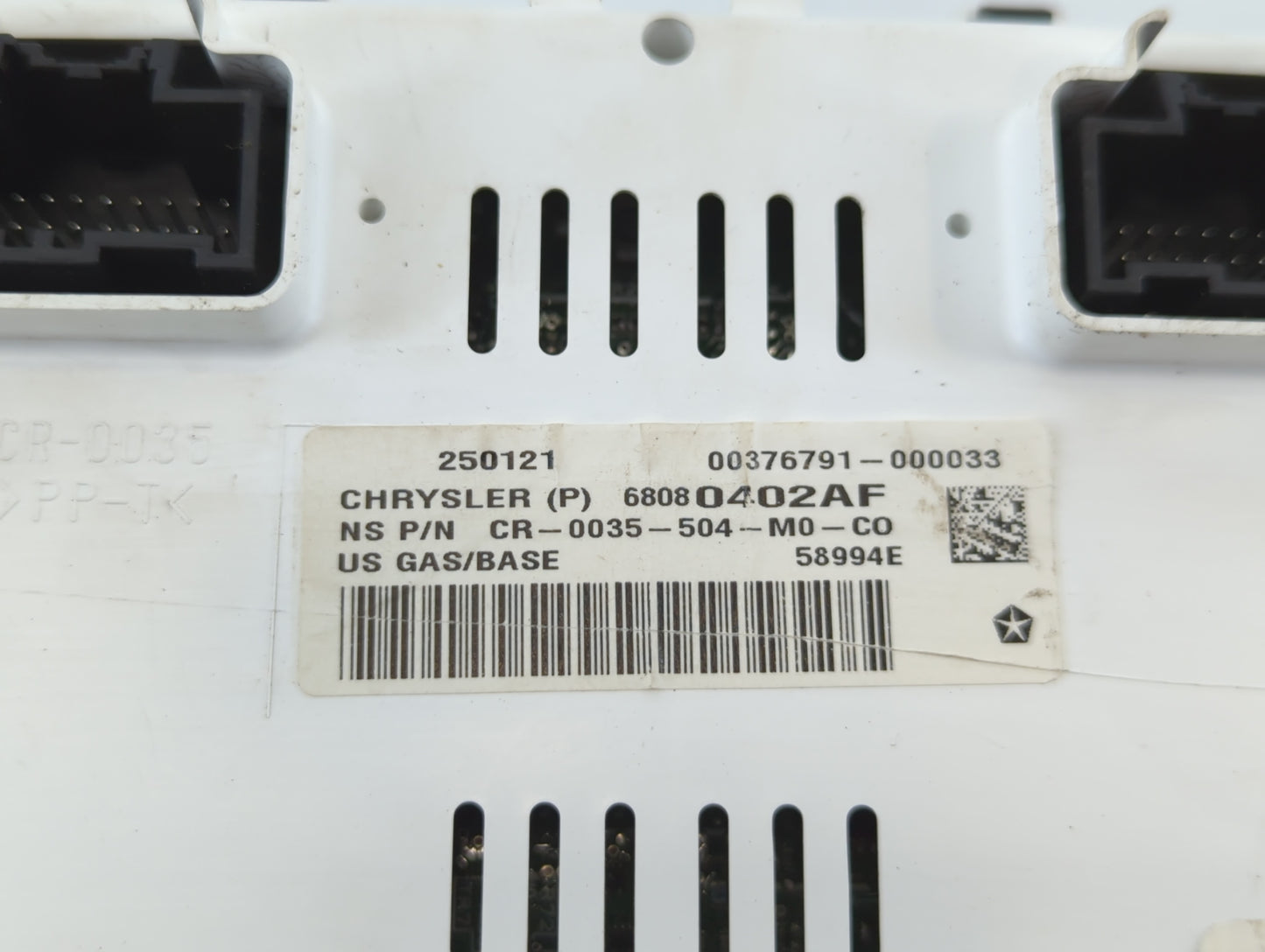 2013 Jeep Patriot Instrument Cluster Speedometer Gauges P/N:68080402AF Fits OEM Used Auto Parts - Oemusedautoparts1.com