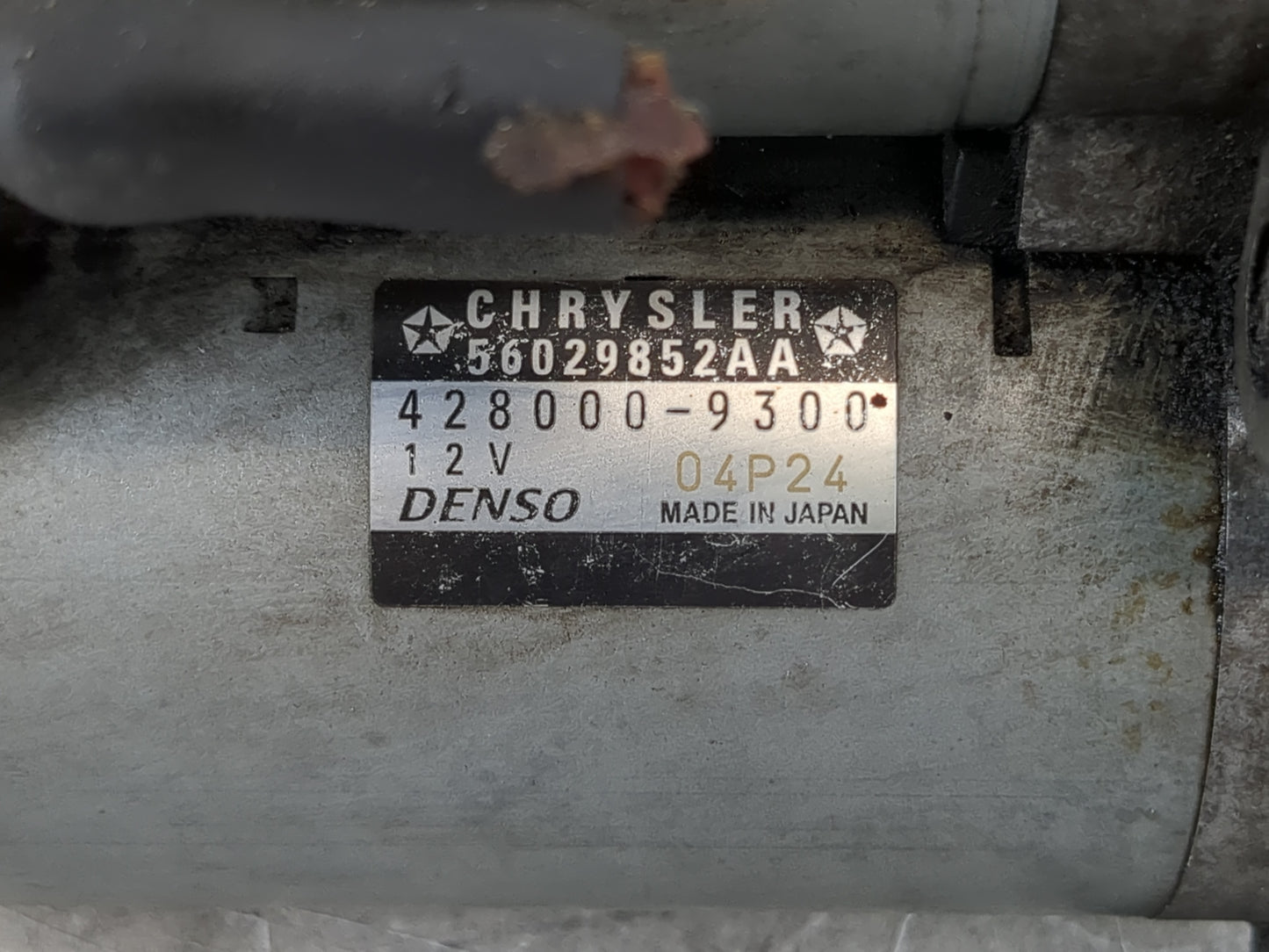 2012-2022 Jeep Wrangler Car Starter Motor Solenoid OEM P/N:428000-9300 56029852AA Fits OEM Used Auto Parts - Oemusedautopart