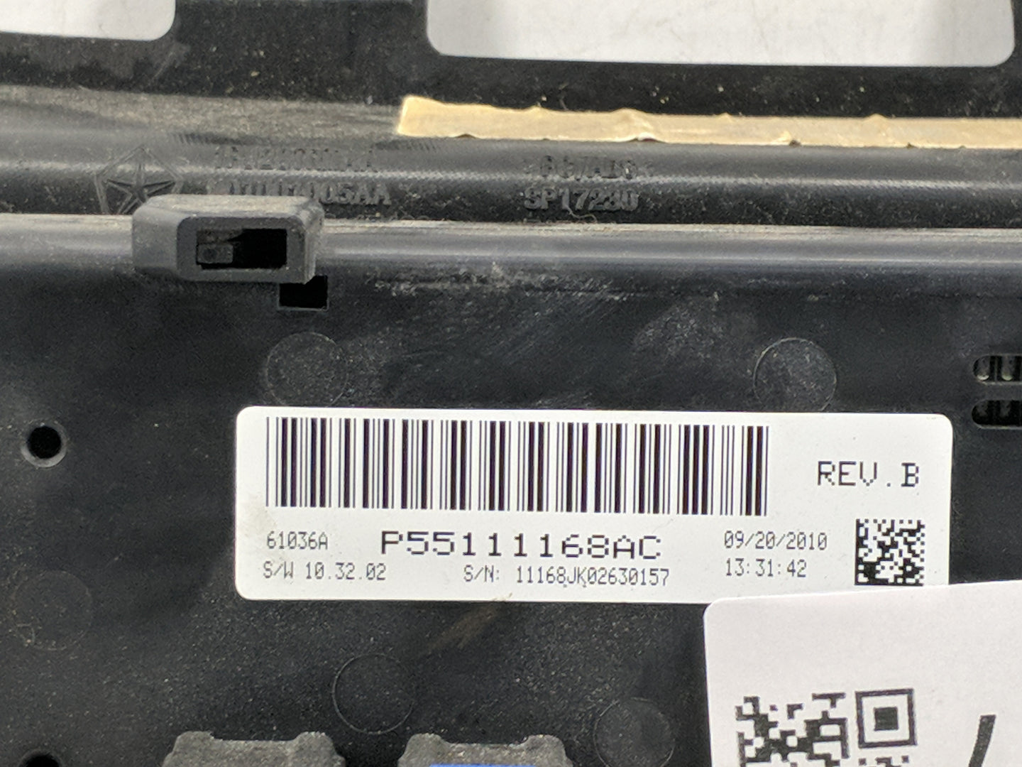 2011-2013 Jeep Wrangler Climate Control Module Temperature AC/Heater Replacement P/N:55111168AC Fits Fits 2011 2012 2013 OEM