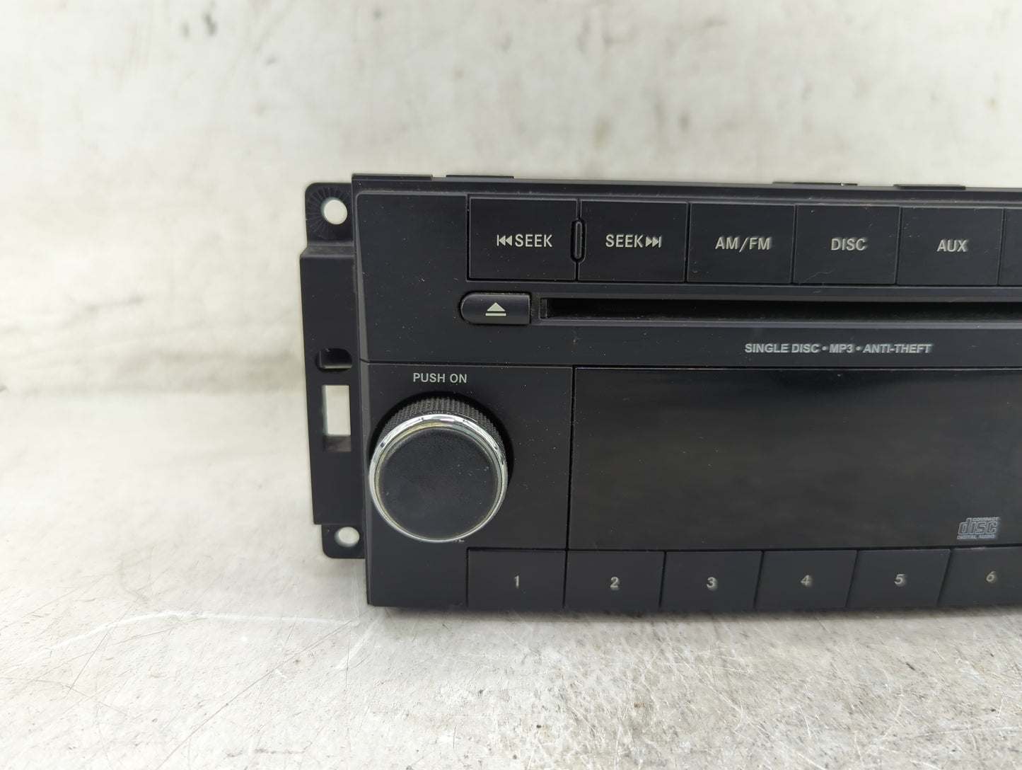 2012-2014 Jeep Wrangler Radio AM FM Cd Player Receiver Replacement P/N:P05091196AC Fits Fits 2012 2013 2014 OEM Used Auto Pa