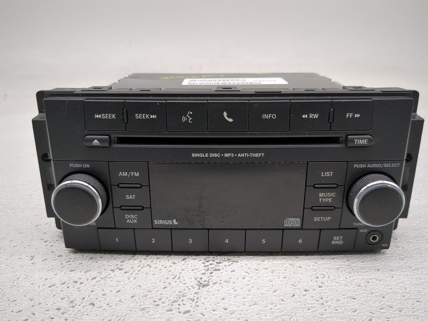 2012-2017 Jeep Wrangler Radio AM FM Cd Player Receiver Replacement P/N:P05091198AC P05091198AB Fits Fits 2012 2013 2014 2017